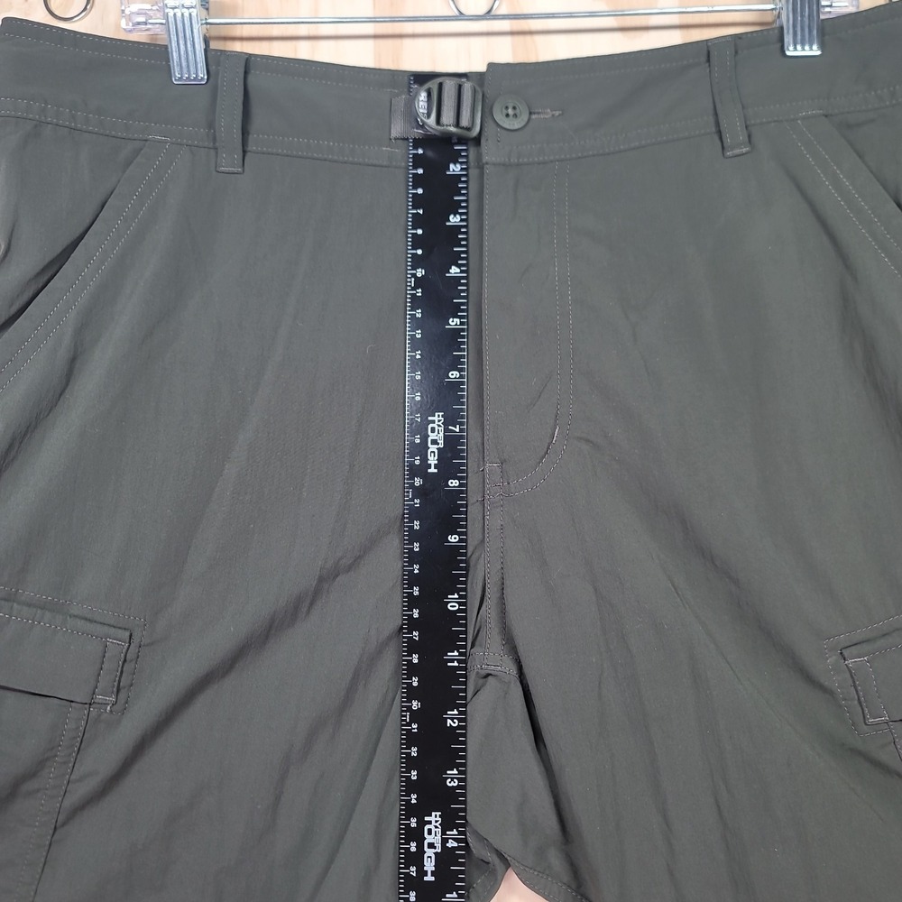 REI Co-op Sahara Cargo Hiking Pants Mens 36x32 Olive Green Roll Up Leg Stretch - Picture 11 of 16